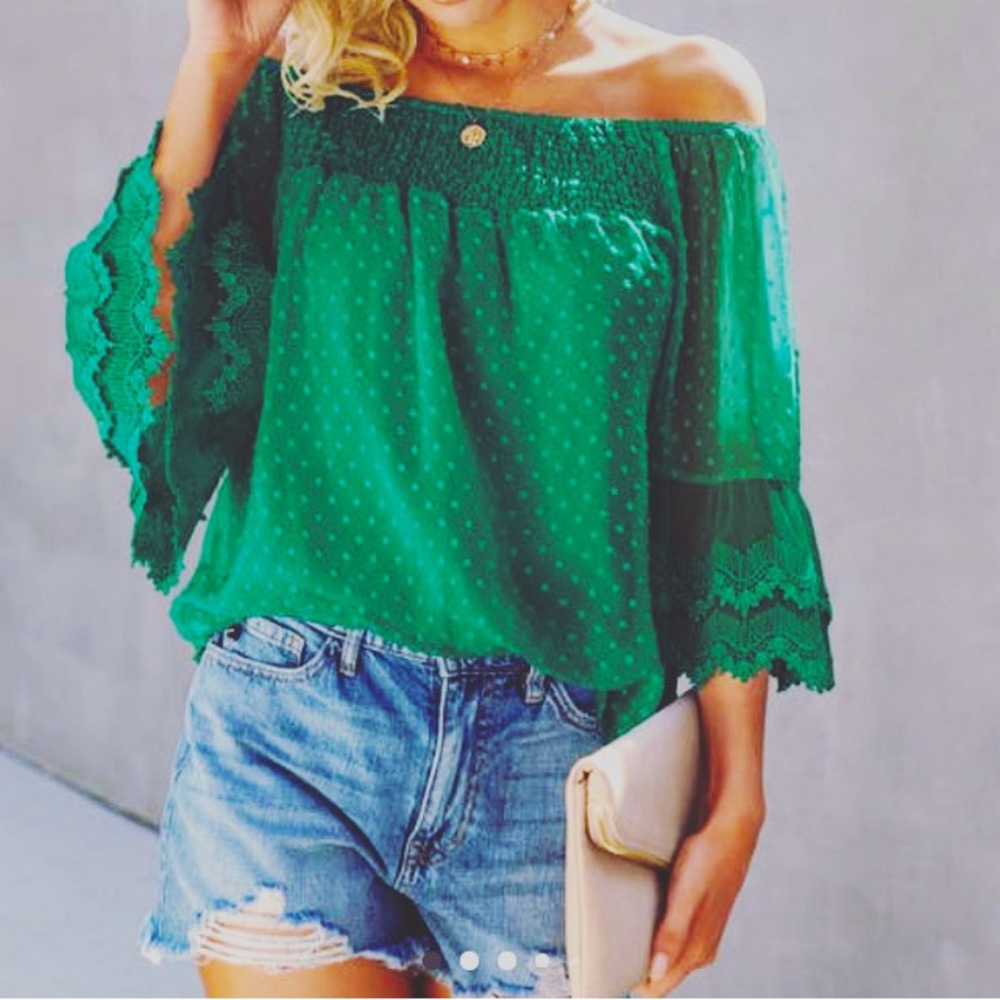 Off shoulder women’s blouse